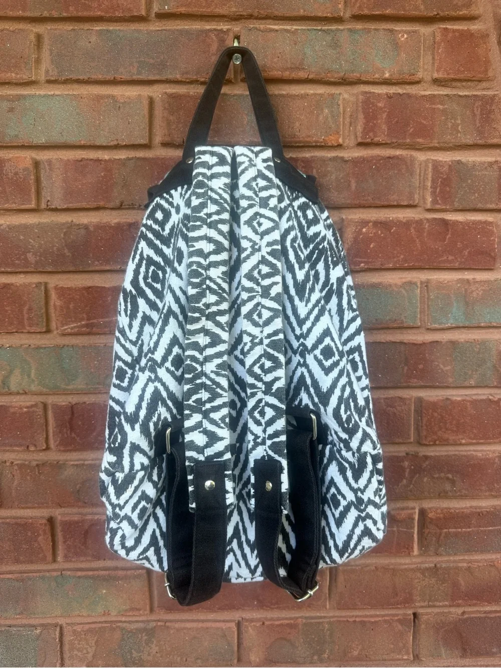 Vintage Delia’s fabric backpack bag tribal Aztec pockets school overnight bag